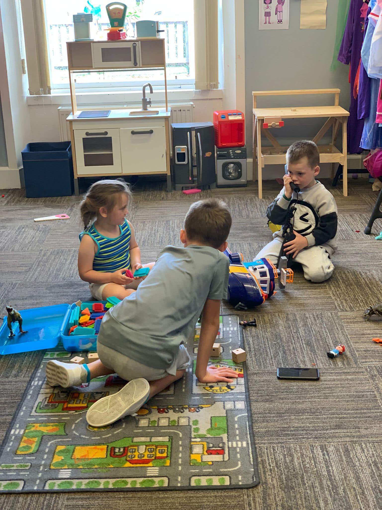3 children on ground